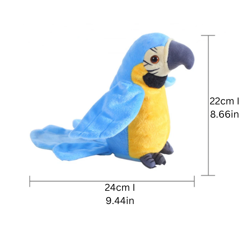 Talking Parrot Toy for Kids | Soft, Interactive & Enhances Language Skills for Ages 1-5+
