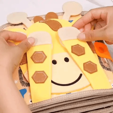 Montessori Quiet Book for Toddlers | 12 Unique Pages, Tactile Fun & Ideal for Early Learning and Travel