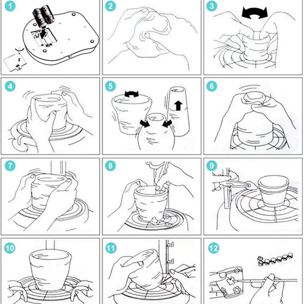 Mini Pottery Studio for Kids | Electric Pottery Wheel Craft Kit – Ideal Gift for 6–10 Year Old Girls & Boys