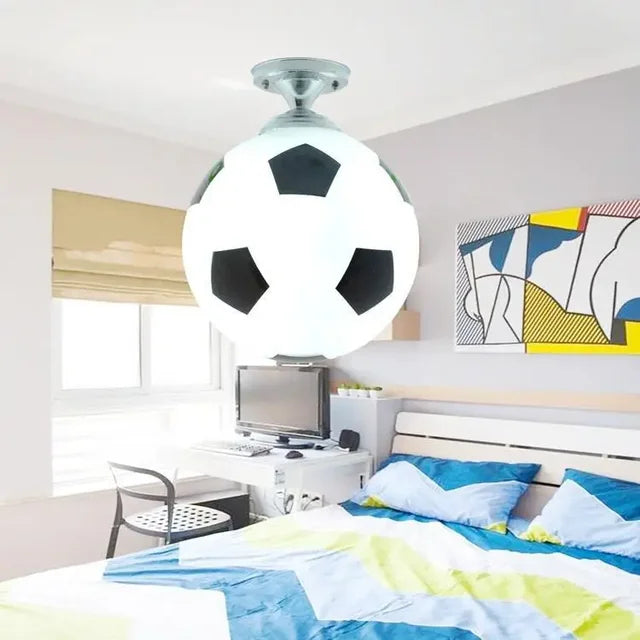 Football LED Ceiling Light | Dimmable, Energy-Efficient & Fun Design for Kids' Rooms