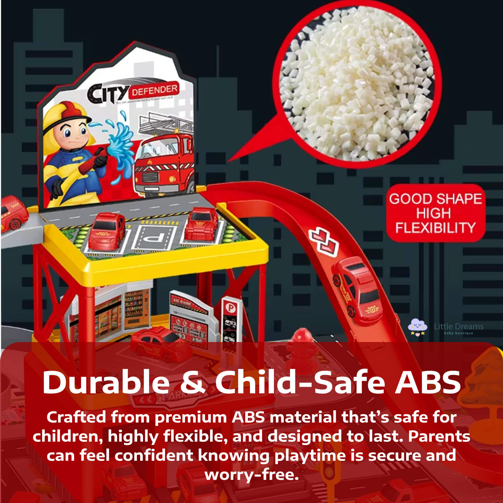 Multi-Storey Toy Garage with Lift – Interactive Parking Set with Cars and Racing Tracks for Kids, Perfect for Imaginative Play