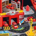 Multi-Storey Toy Garage with Lift – Interactive Parking Set with Cars and Racing Tracks for Kids, Perfect for Imaginative Play