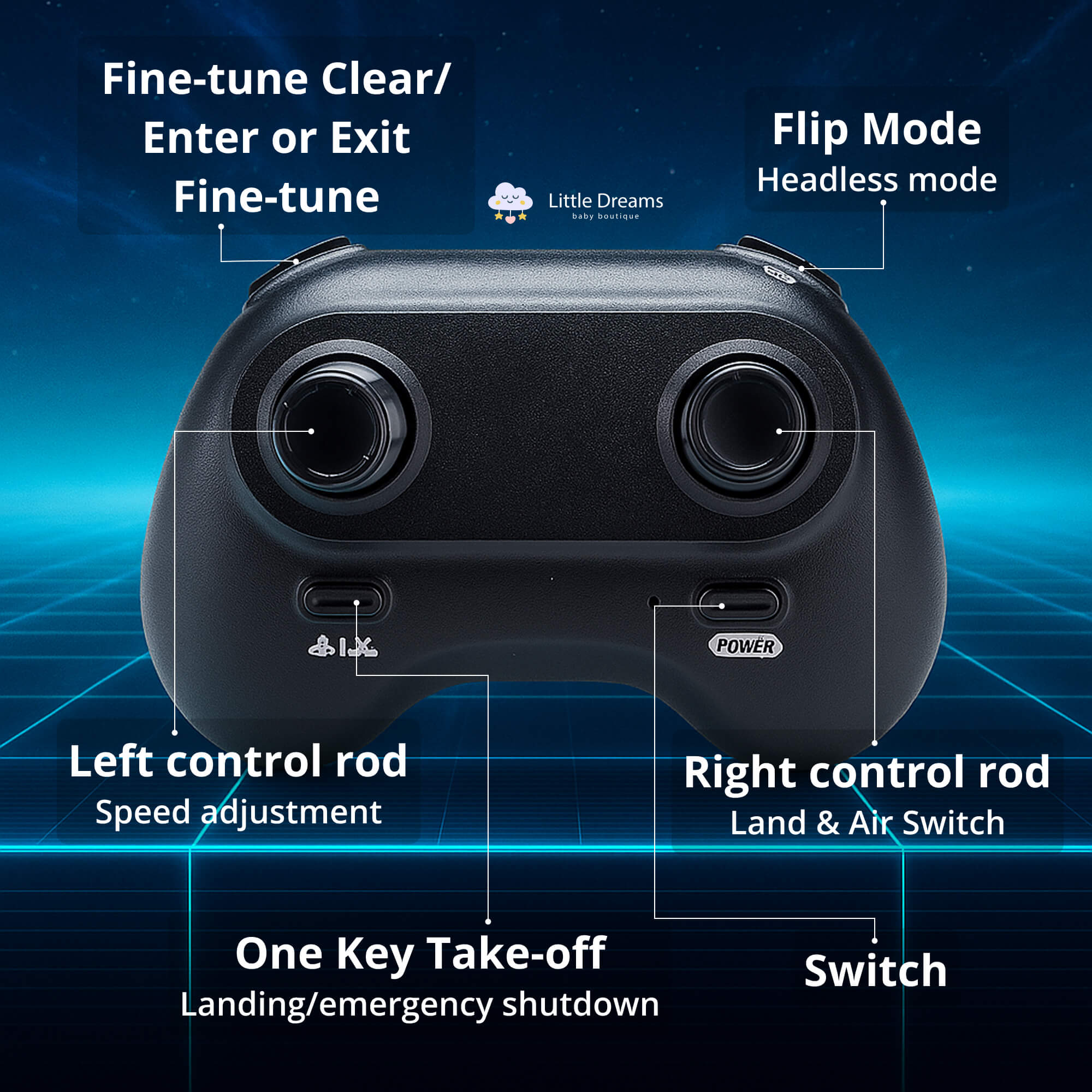 Multifunction Drone Toy for Kids | LED Lights, Easy Control & Perfect for Flying and Racing Adventures