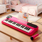 Multifunctional 37-Key Kinderpiano Keyboard with Microphone - Educational Electronic Piano Toy for Kids