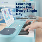 Multifunctional 37-Key Kinderpiano Keyboard with Microphone - Educational Electronic Piano Toy for Kids