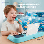 Multifunctional 37-Key Kinderpiano Keyboard with Microphone - Educational Electronic Piano Toy for Kids