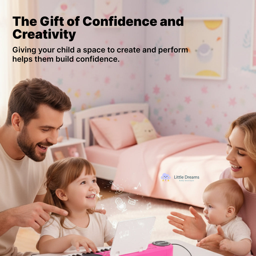 Multifunctional 37-Key Kinderpiano Keyboard with Microphone - Educational Electronic Piano Toy for Kids