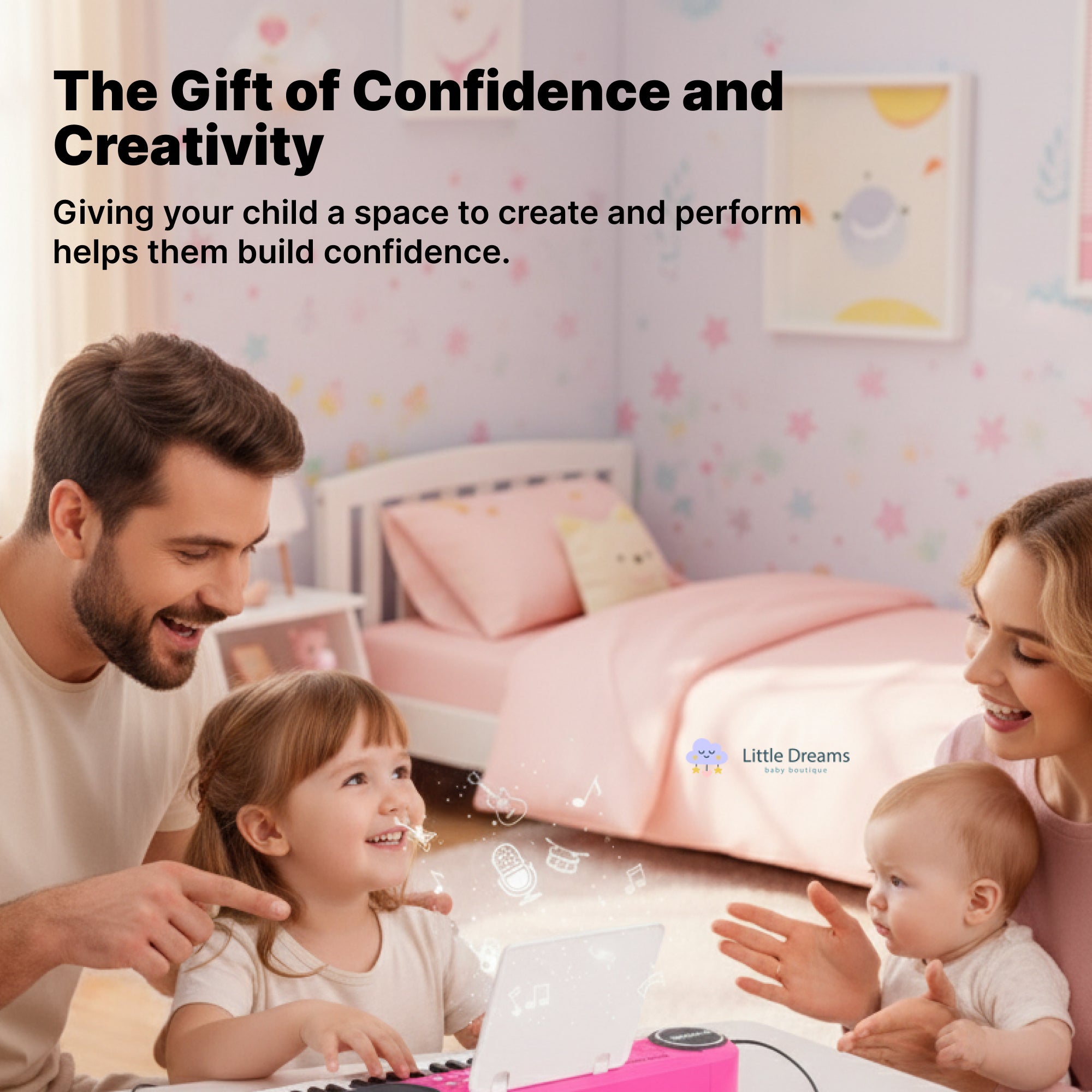 Multifunctional 37-Key Kinderpiano Keyboard with Microphone - Educational Electronic Piano Toy for Kids