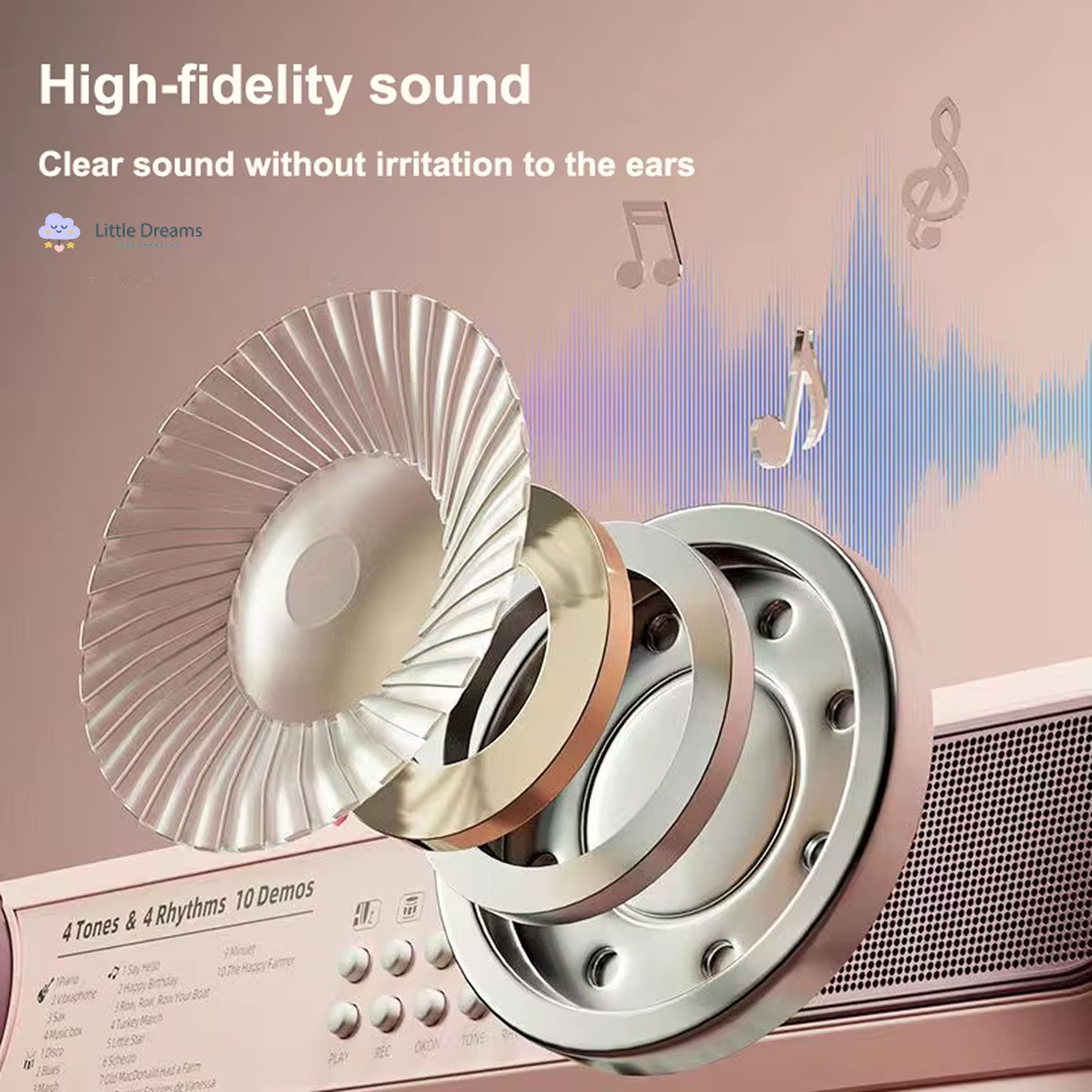 Multifunctional 37-Key Kinderpiano Keyboard with Microphone - Educational Electronic Piano Toy for Kids