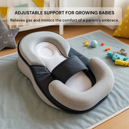 Newborn Reflux Pillow Bed – Sleep Pod Infant Nest with 15° Wedge | Portable Anti-Reflux Cushion & Baby Sleeping Nest for Colic Relief