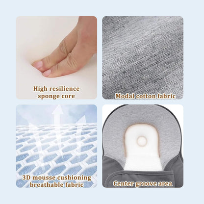 Newborn Reflux Pillow Bed – Sleep Pod Infant Nest with 15° Wedge | Portable Anti-Reflux Cushion & Baby Sleeping Nest for Colic Relief