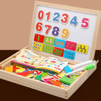 2-in-1 Wooden Drawing Board for Children | Magnetic Whiteboard & Chalkboard | Portable Educational Toy for Creative Play