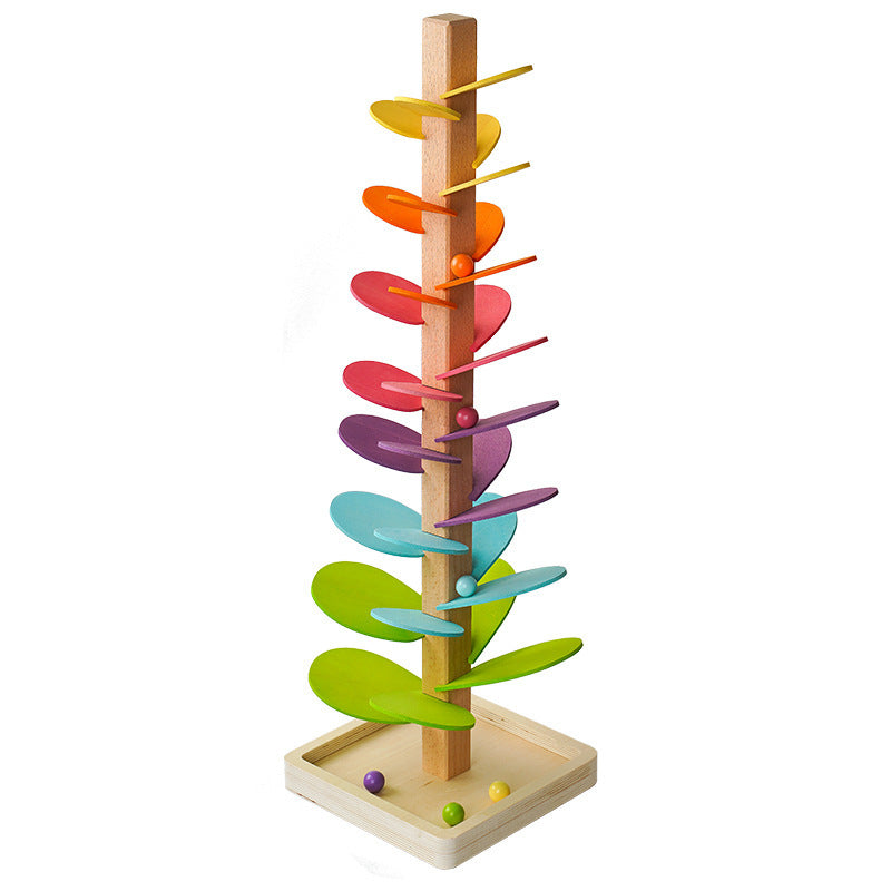 Montessori Wooden Marble Tower | Colorful, Eco-Friendly Toy for Cognitive Development & Fine Motor Skills