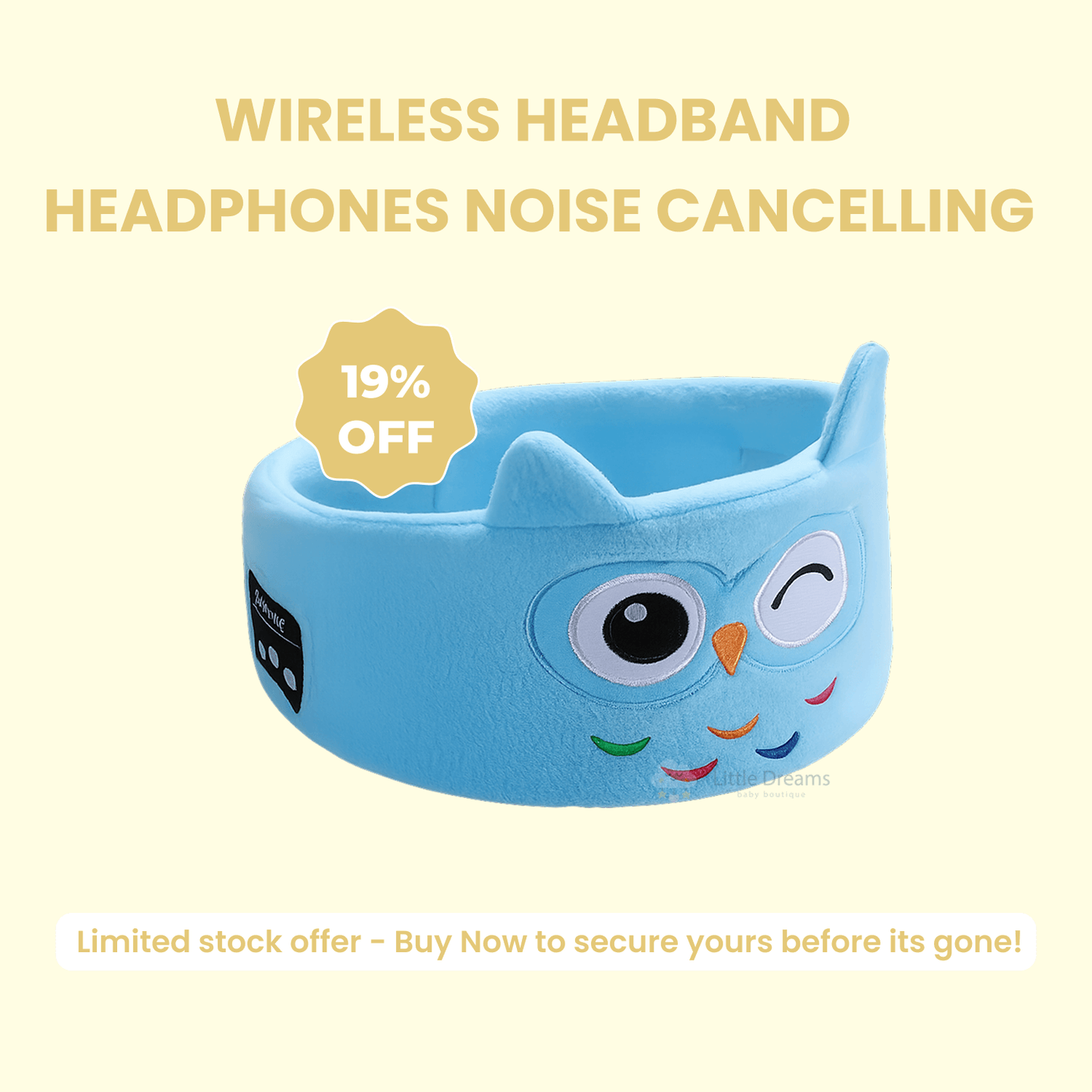 Wireless Headband Headphones Noise Cancelling Ear Buds Headphones