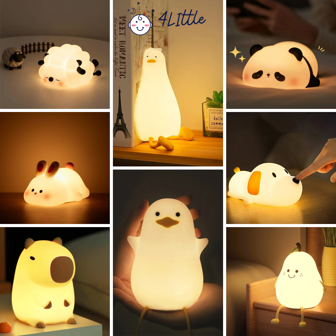 GlowBuddy Night Light | Soft LED, Adjustable Brightness & Rechargeable for Child-Friendly Sleep Environment