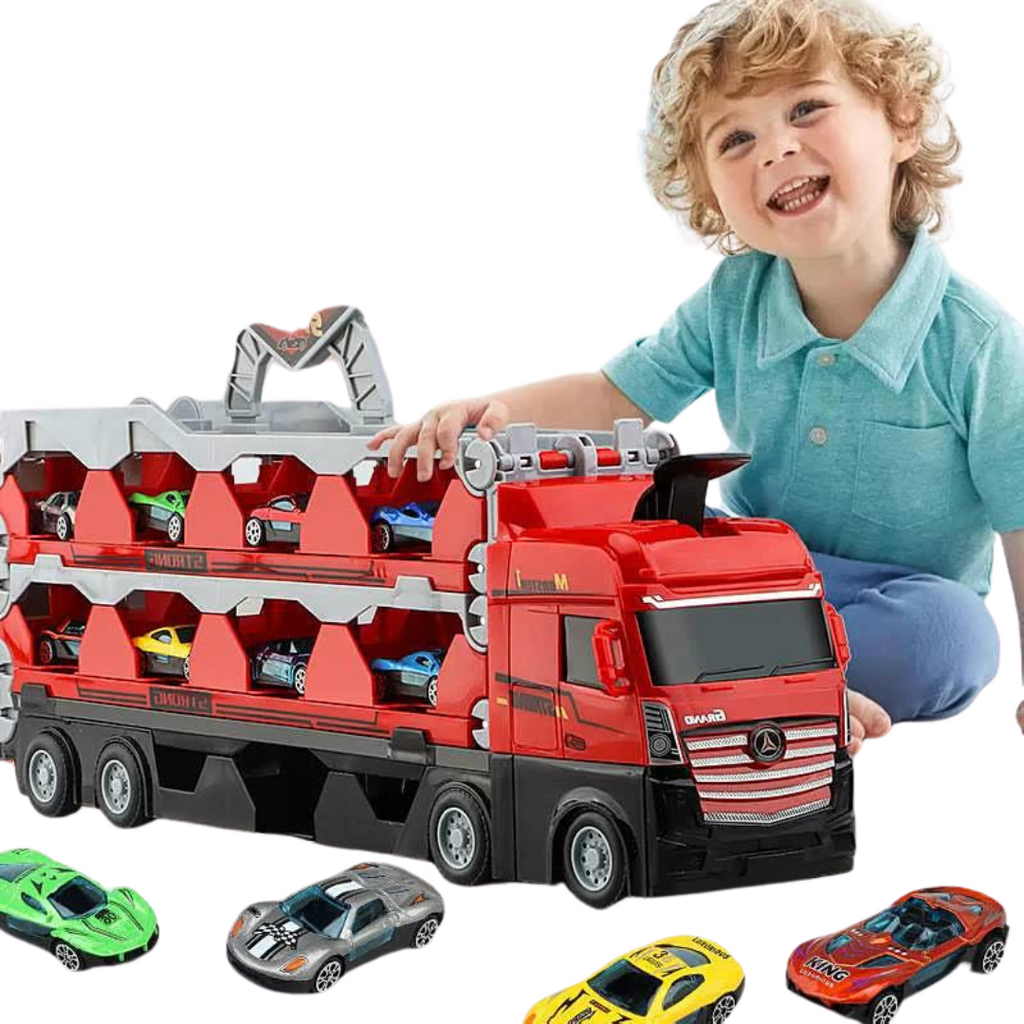 Multifunctional Toy Truck with Launch Track | Durable, Interactive & Ideal for Kids Aged 3+ Who Love Racing Adventures