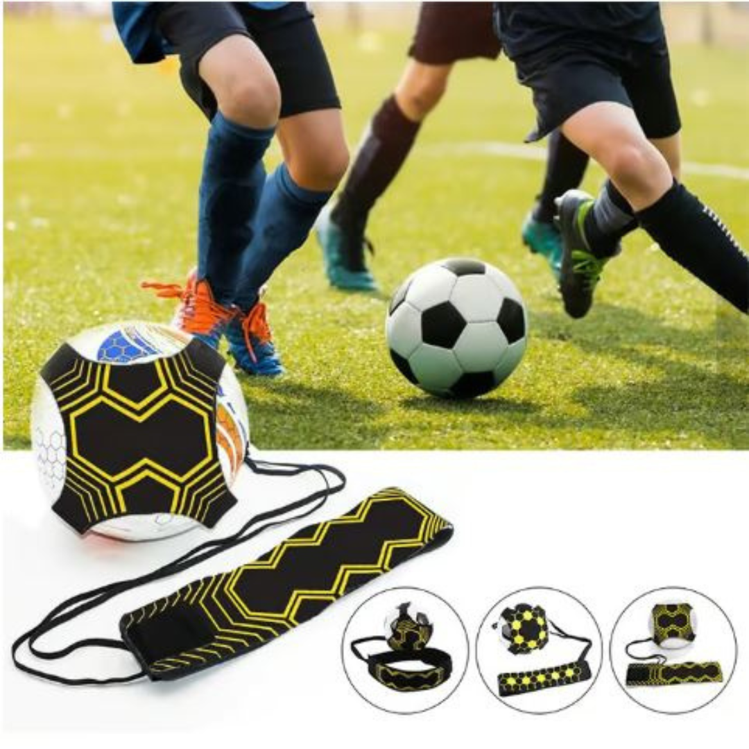 Solo Football Trainer | Elastic Band for Unlimited Practice & Skill Improvement for Kids and Adults