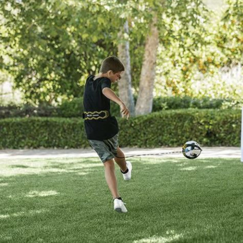 Solo Football Trainer | Elastic Band for Unlimited Practice & Skill Improvement for Kids and Adults