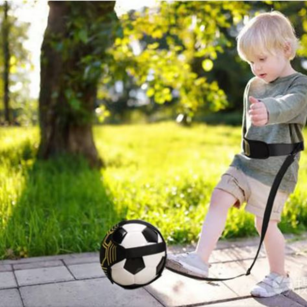 Solo Football Trainer | Elastic Band for Unlimited Practice & Skill Improvement for Kids and Adults