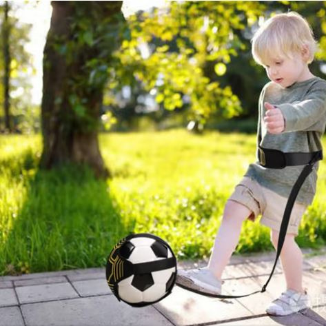 Solo Football Trainer | Elastic Band for Unlimited Practice & Skill Improvement for Kids and Adults