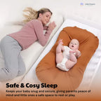 Orthopaedic Baby Nest Pillow | Anti-Flat Head Newborn Cushion & Snuggle Lounger for Safe Sleep