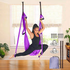 Flexible Aerial Silk Yoga Hammock Swing | Adjustable, Durable & Ideal for Home Workouts and Aerial Yoga