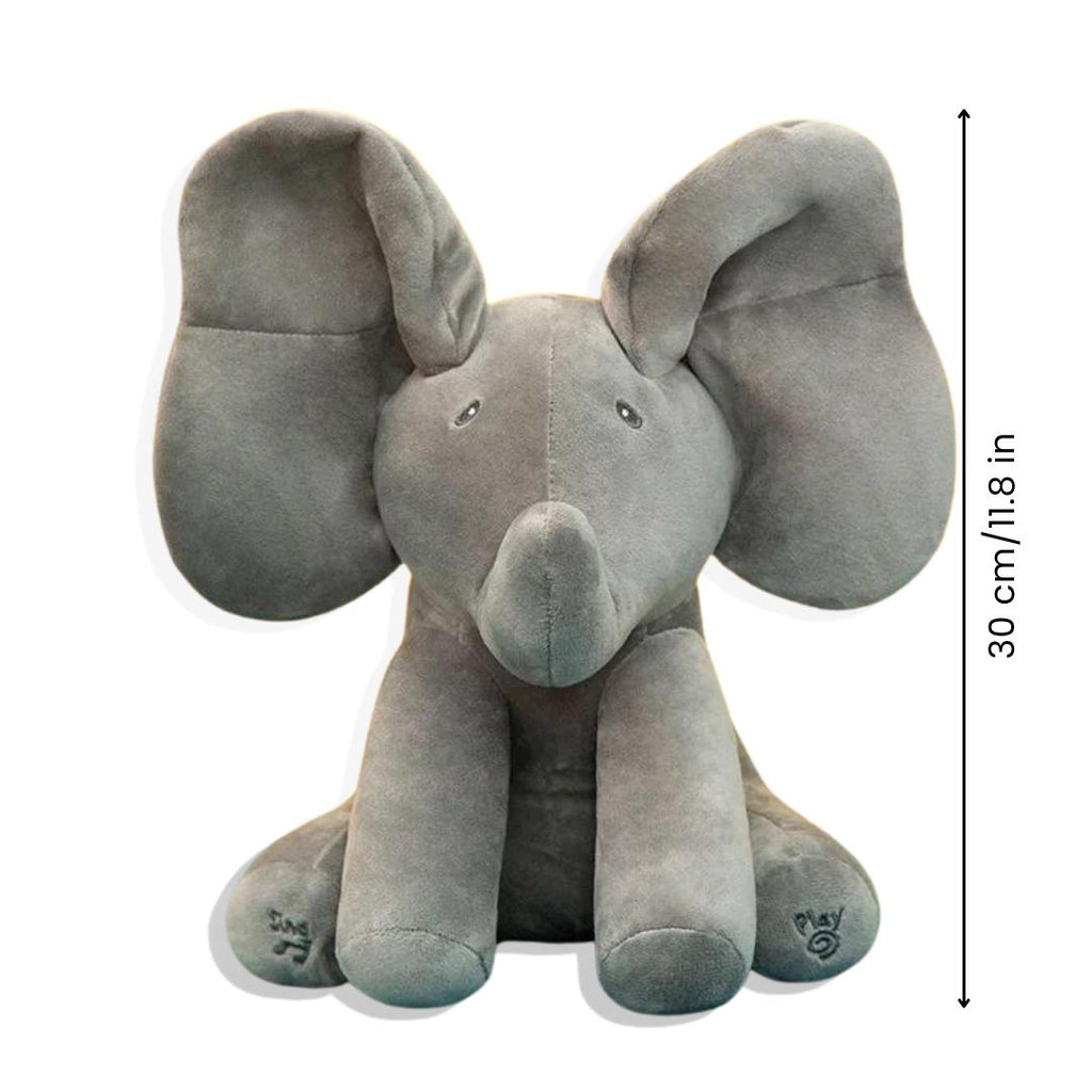 Interactive Plush Peekaboo Singing Elephant | Soft, Cuddly & Engaging Toy for Babies and Toddlers