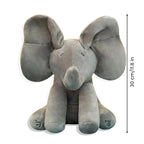 Interactive Peekaboo Singing Elephant | Soft Plush Toy with Music & Movement for Babies and Toddlers