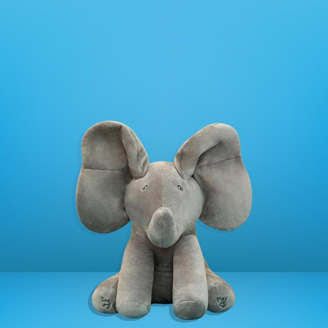 Interactive Plush Peekaboo Singing Elephant | Soft, Cuddly & Engaging Toy for Babies and Toddlers