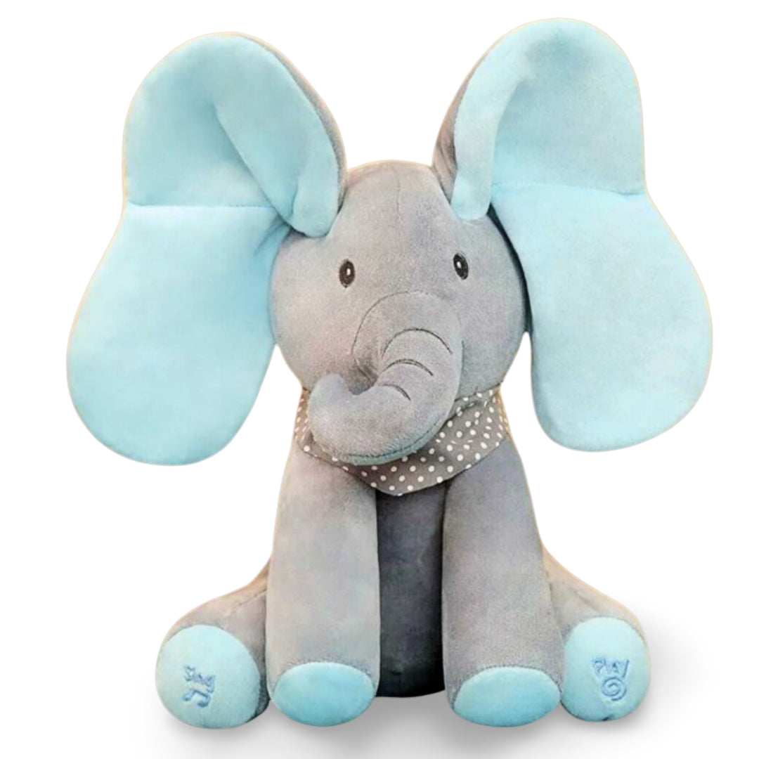 Interactive Plush Peekaboo Singing Elephant | Soft, Cuddly & Engaging Toy for Babies and Toddlers