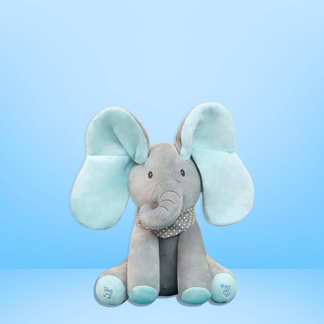 Interactive Plush Peekaboo Singing Elephant | Soft, Cuddly & Engaging Toy for Babies and Toddlers