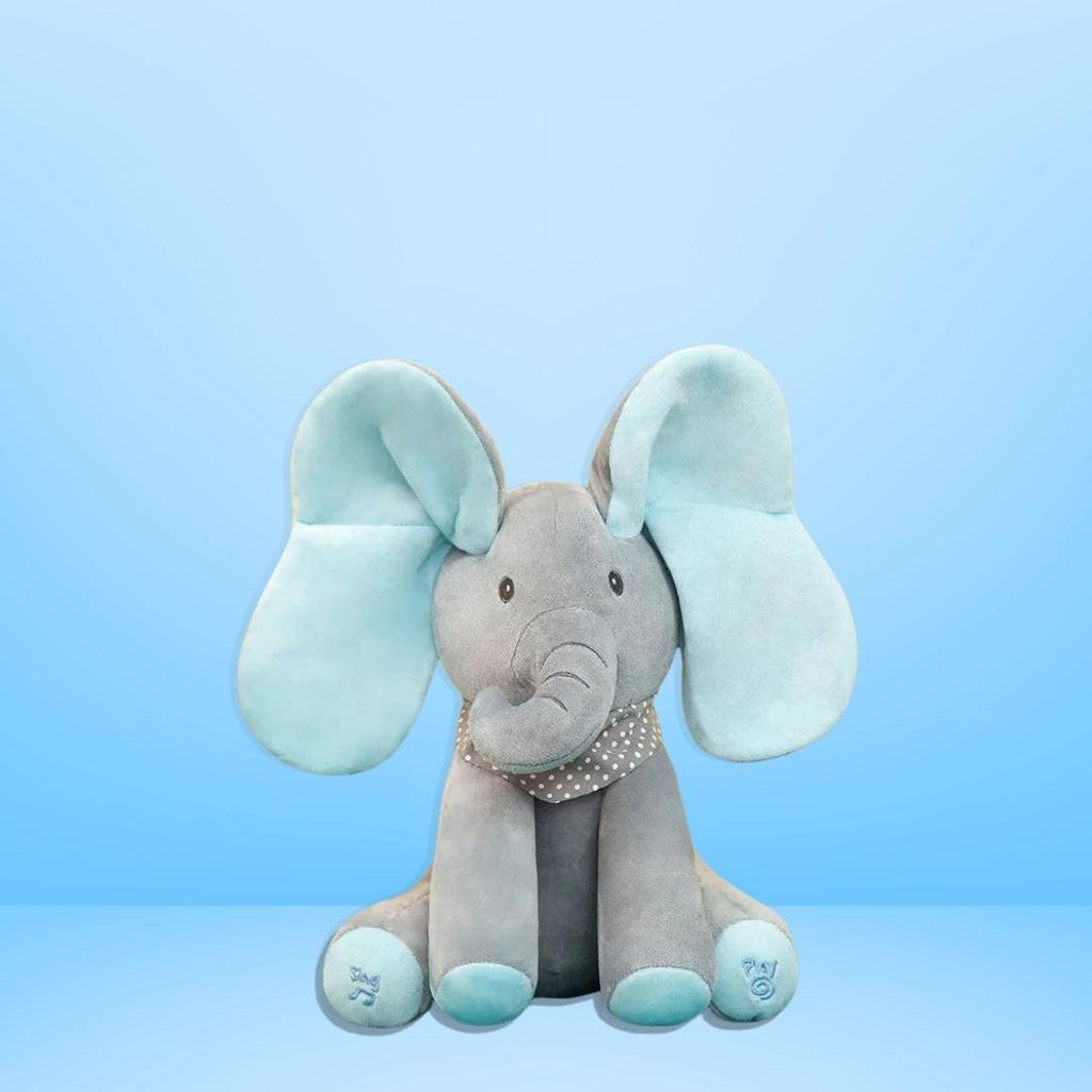 Interactive Peekaboo Singing Elephant | Soft Plush Toy with Music & Movement for Babies and Toddlers