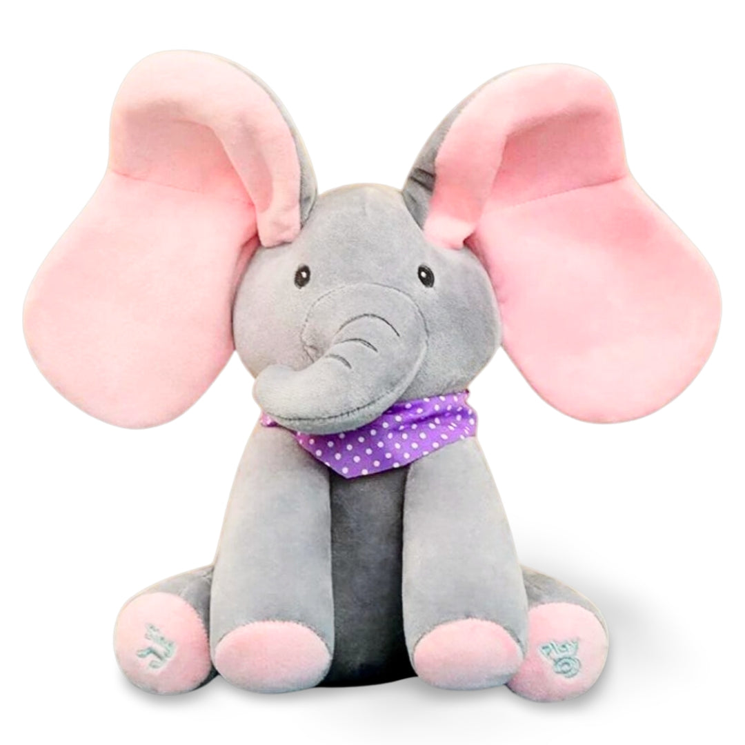 Interactive Peekaboo Singing Elephant | Soft Plush Toy with Music & Movement for Babies and Toddlers