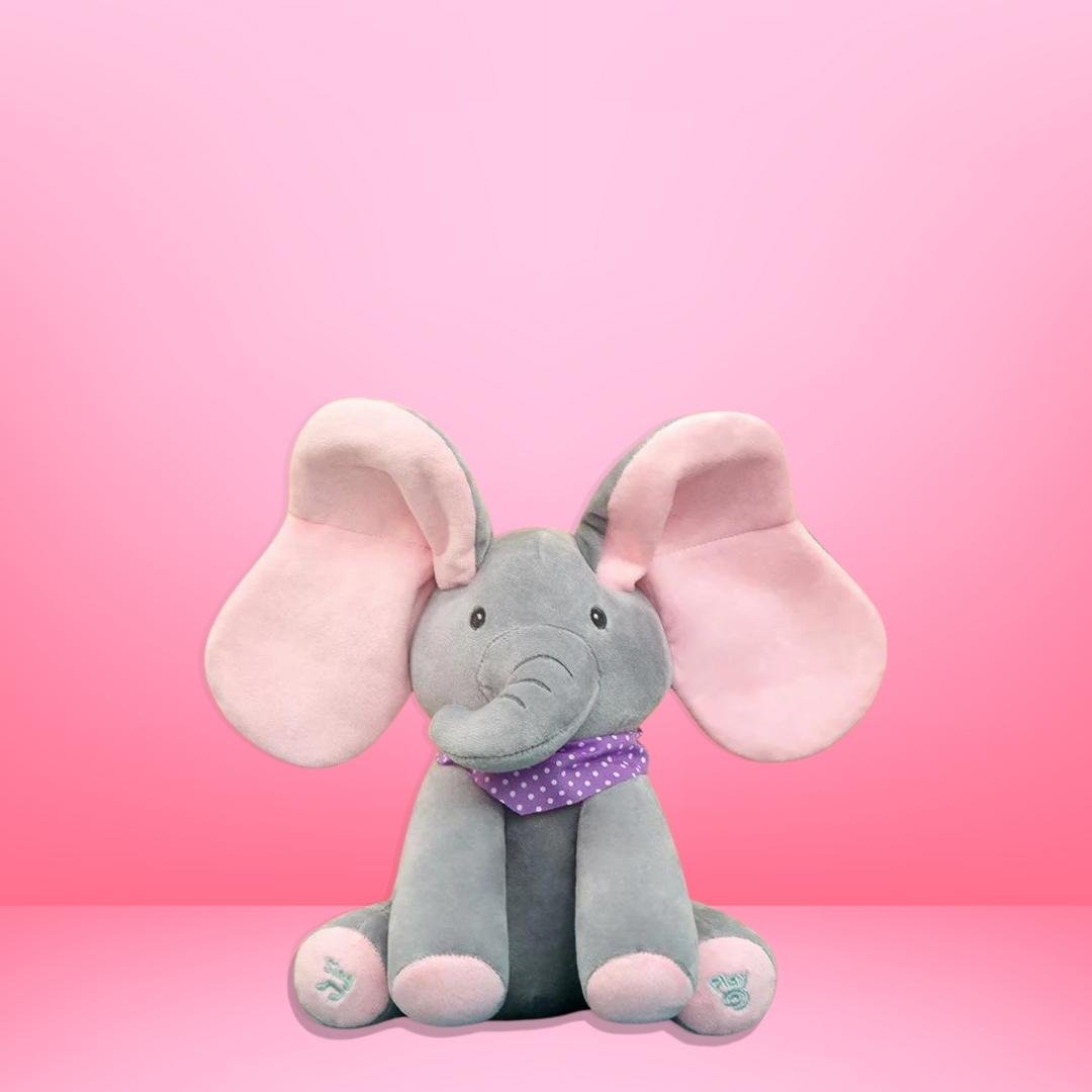 Interactive Plush Peekaboo Singing Elephant | Soft, Cuddly & Engaging Toy for Babies and Toddlers