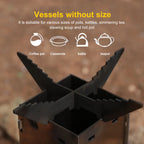 Portable Outdoor Rocket Wood Burning Stove | Lightweight, Efficient & Ideal for Camping and Backyard Gatherings