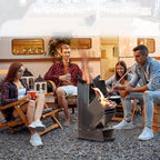 Portable Outdoor Rocket Wood Burning Stove | Lightweight, Efficient & Ideal for Camping and Backyard Gatherings