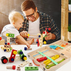 Montessori Wooden Toolbox for Kids | 35 Durable, Eco-Friendly Tools for Hands-On Learning and Creative Play