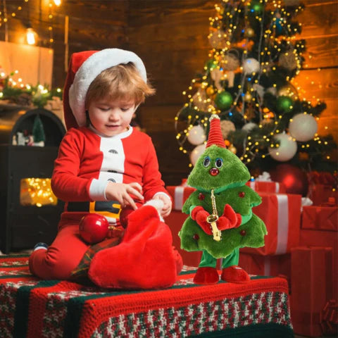 Robotic Christmas Ornament - Singing Dancing Christmas Tree Plush Toy