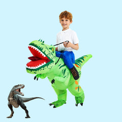Inflatable Rex Dinosaur Halloween Costume for Kids and Adults