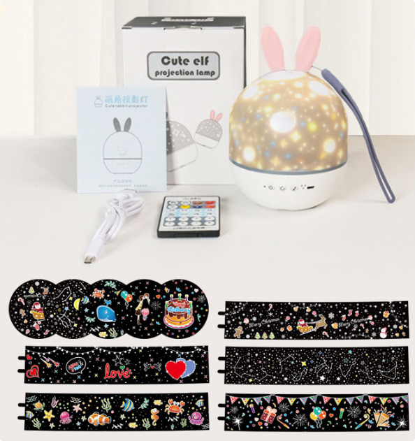 Star Projector Night Light with Sky Projection for Relaxation and Sleep Enhancement in Bedroom and Nursery