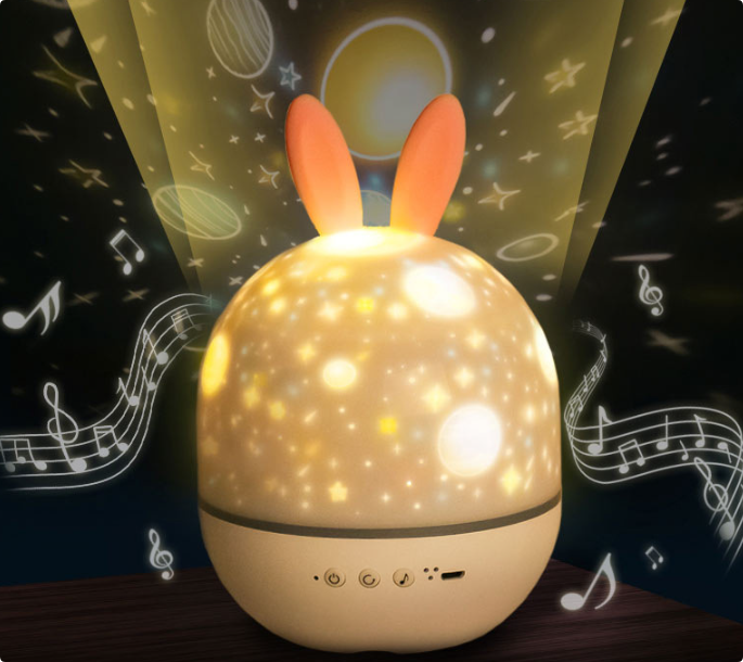 Star Projector Night Light with Sky Projection for Relaxation and Sleep Enhancement in Bedroom and Nursery