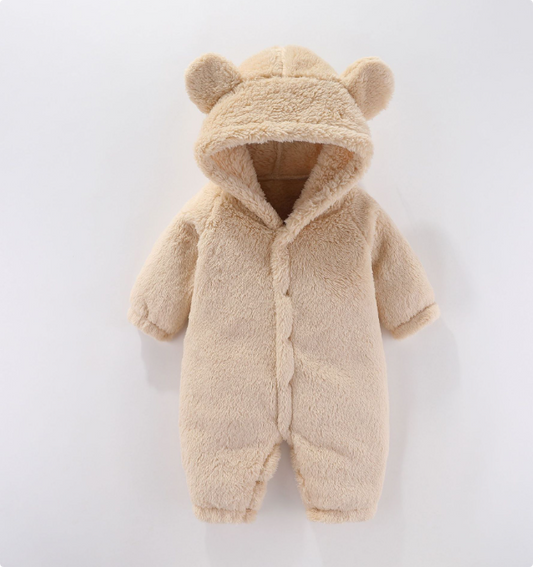 Fleece Baby Romper | Warm, Easy Diaper Change & Ideal for Winter Wear