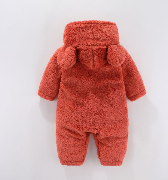 Fleece Baby Romper | Warm, Easy Diaper Change & Ideal for Winter Wear