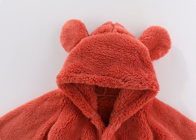 Fleece Baby Romper | Warm, Easy Diaper Change & Ideal for Winter Wear