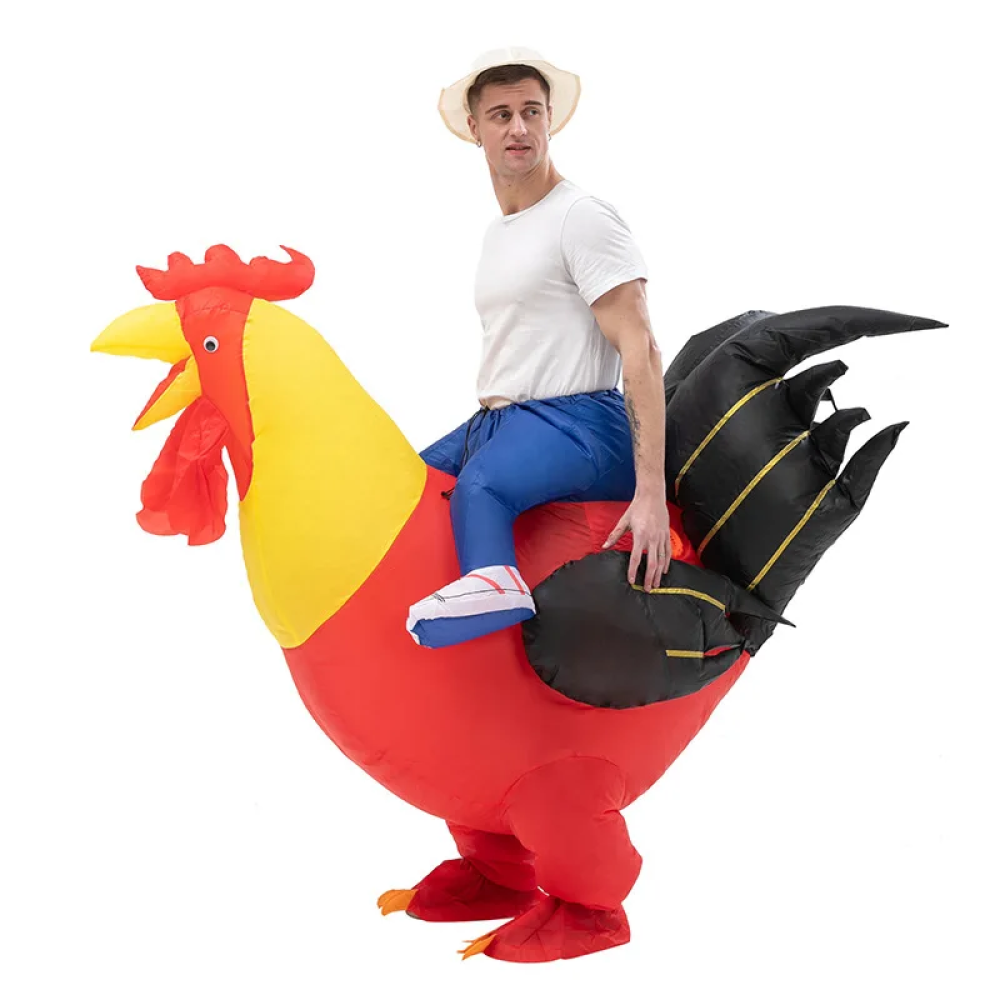 Inflatable Chicken Outfit Kids and Adults Costume
