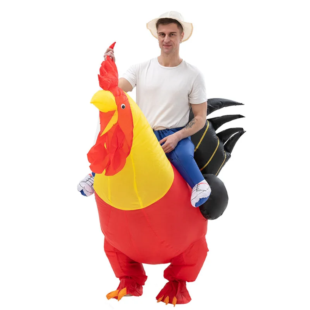 Inflatable Chicken Outfit Kids and Adults Costume