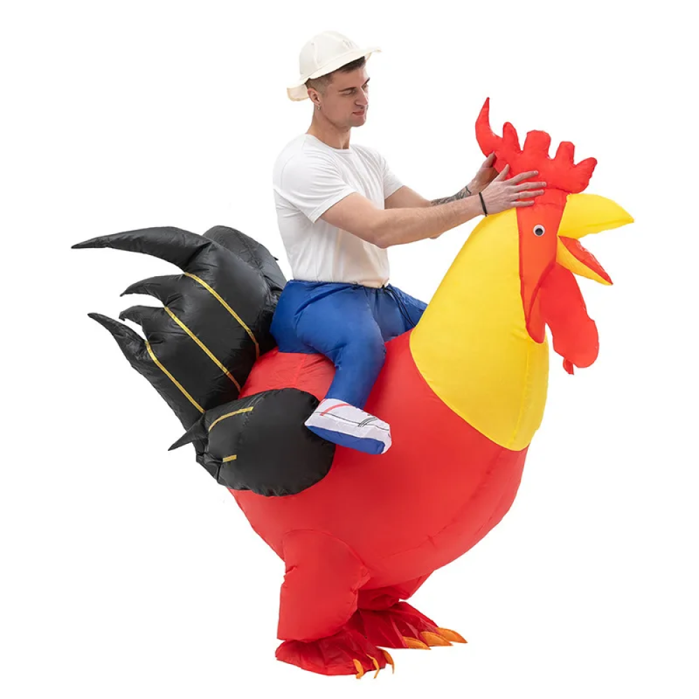 Inflatable Chicken Outfit Kids and Adults Costume