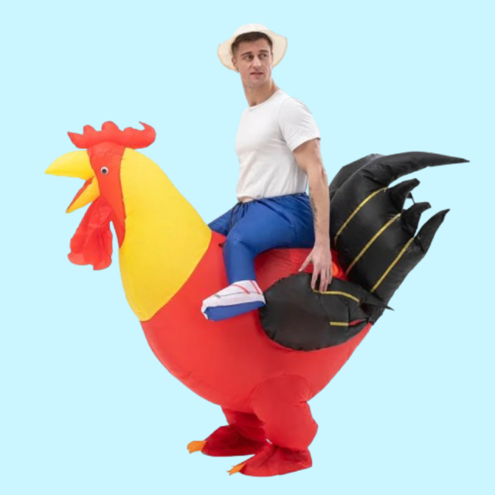Inflatable Chicken Outfit Kids and Adults Costume