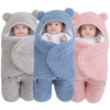 Image of Baby Swaddle Wrap Bag  Blanket for Infants and Newborn with thick Fleece for Winter