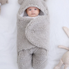 Image of Baby Swaddle Wrap Bag  Blanket for Infants and Newborn with thick Fleece for Winter